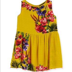 GORGEOUS HEMANT & NANDITA Kids Silk Floral Dress